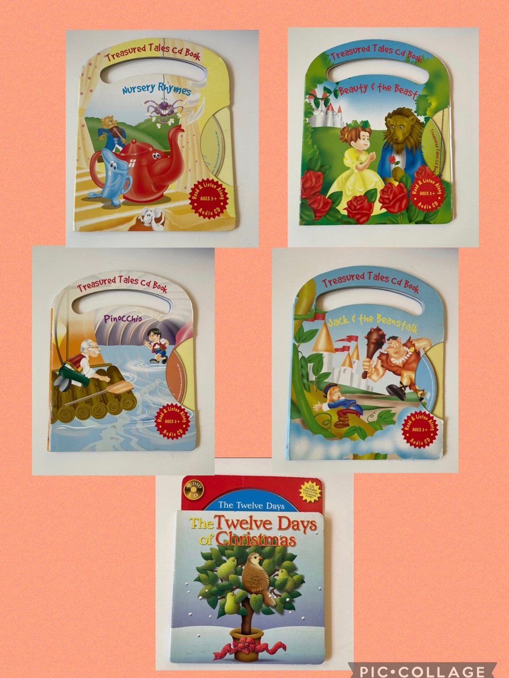 NEW Treasured Tales CD books Lot
